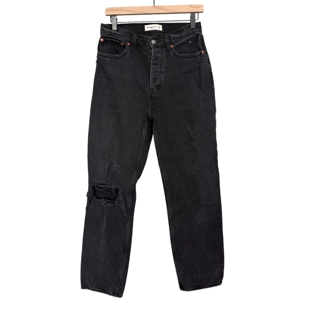 Abercrombie & Fitch High Rise Straight Leg Jeans Sz 4